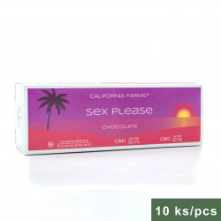 CHOCOLATE: SEX, PLEASE – 10 pcs, 200mg CBD, 150mg CBG